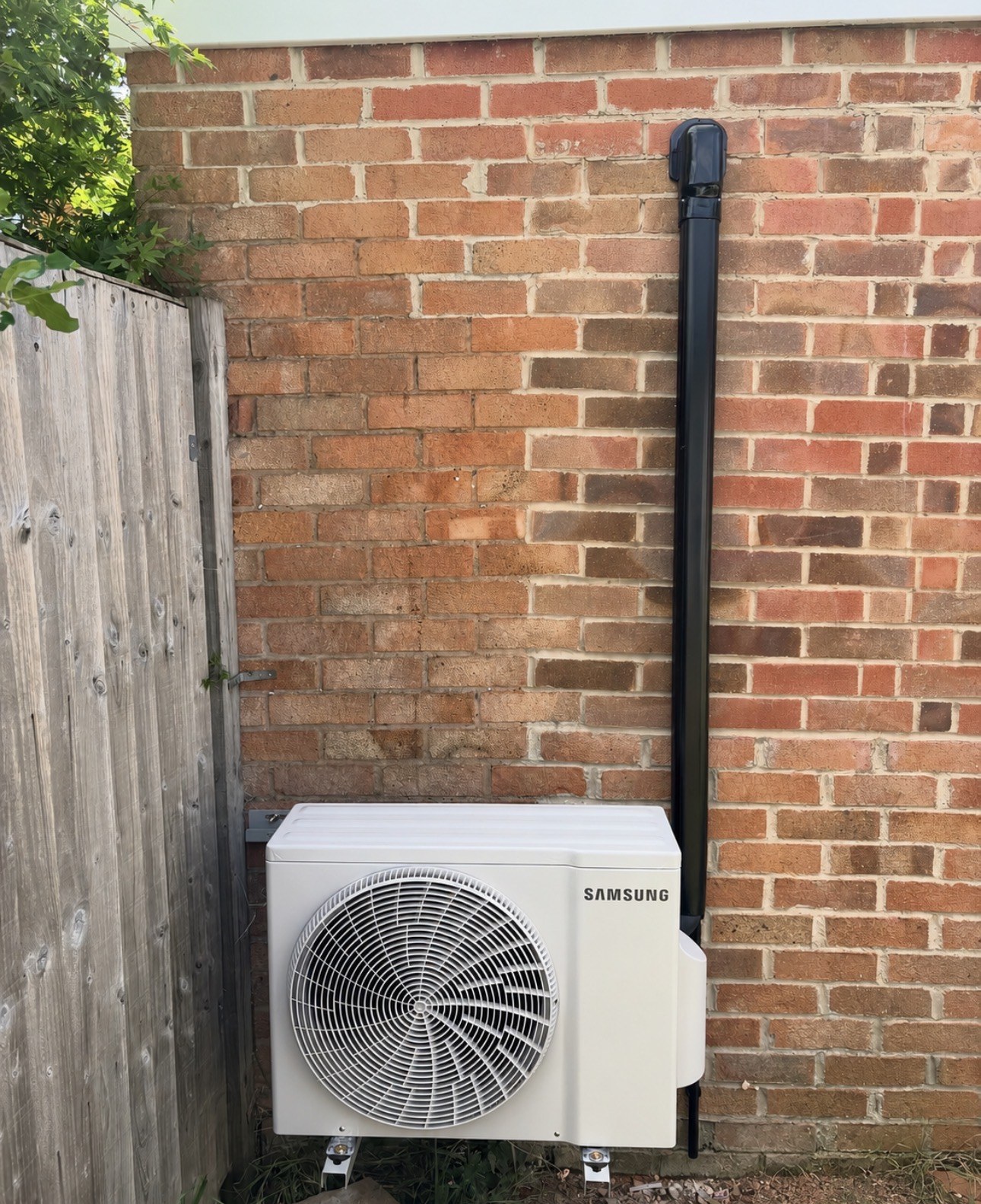 Samsung outdoor AC installation